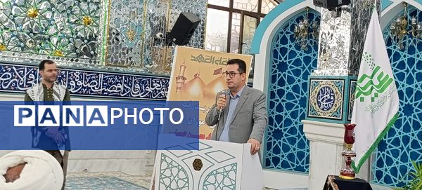 بدرقه دانش‌آموزان اعزامی به پیاده‌روی اربعین 