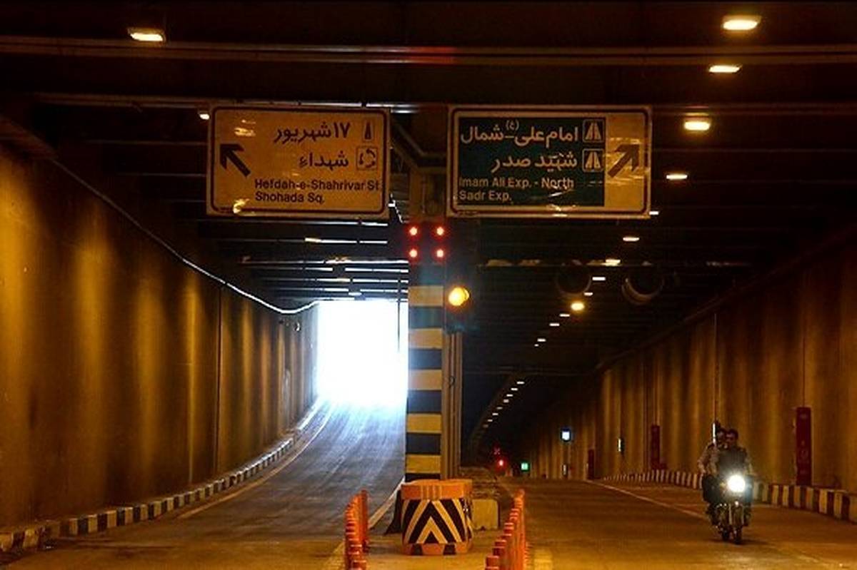 هر دو مسیر تونل امیر کبیر امشب مسدود است