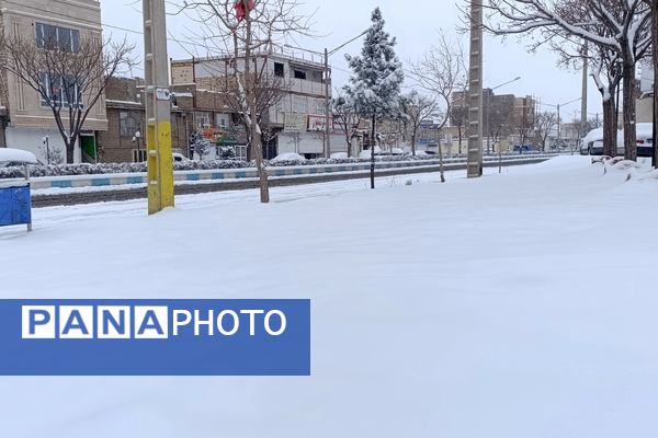 بارش زیبای برف پاییزی در شهرستان نیشابور 