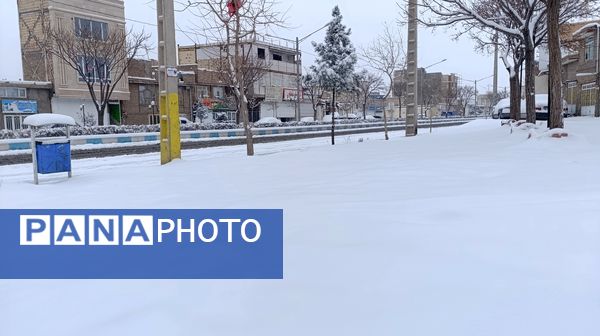 بارش زیبای برف پاییزی در شهرستان نیشابور 
