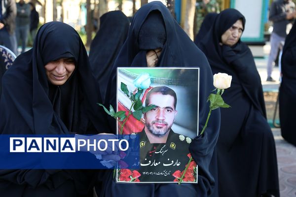 آیین استقبال از پیکرهای مطهر شهدای گمنام در بهشت معصومه(س)