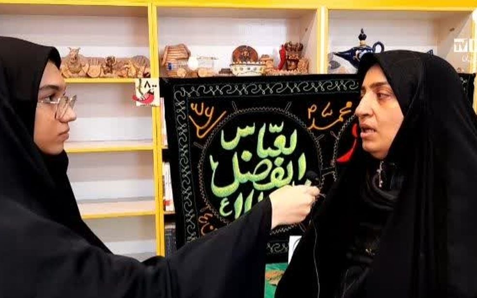 عزاداری دختران عضو کانون شماره 4 پرورش فکری کودکان و نوجوانان قم