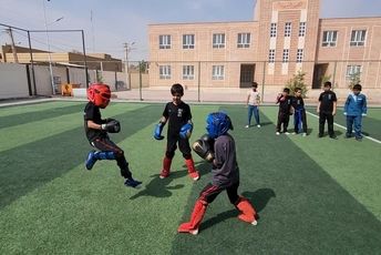 برگزاری المپیاد ورزشی درون‌مدرسه‌ای در دبستان پسرانه پیامبر اعظم(ص) شهرستان زارچ