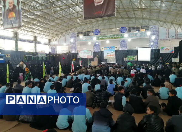 حضور پرشور دانش‌آموزان مدارس خاتم در رزمایش اقتدار بسیجیان