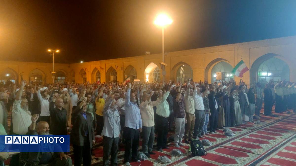 تجمع مردم نیشابور برای محکومیت حملات آمریکا و رژیم صهیونسیتی به تاسیسات هسته ای ایران