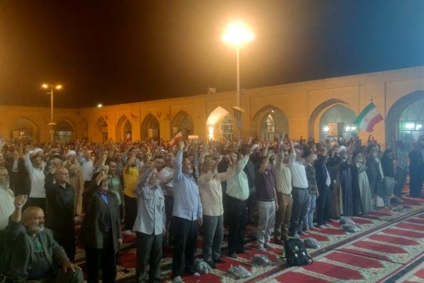 تجمع مردم نیشابور برای محکومیت حملات آمریکا و رژیم صهیونسیتی به تاسیسات هسته ای ایران 