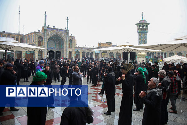 مراسم عزاداری سالروز شهادت امام هادی(ع) در حرم حضرت معصومه(س)