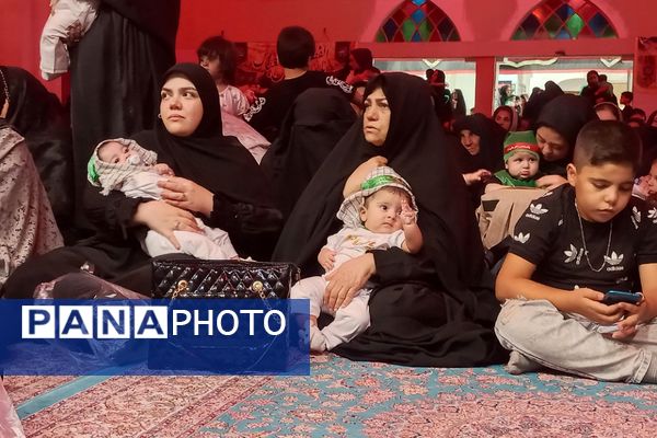 مراسم عزاداری شیرخوارگان حسینی در حرم مطهر امام زاده جعفربن موسی الکااظم (ع) شهرستان پیشوا