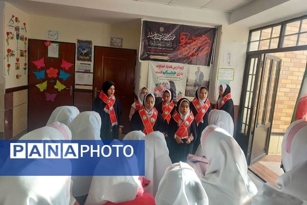 طلوع نشاط و انسجام؛ مراسم صبحگاهی تشکیلاتی در دبستان صدیقه کبری فیروزکوه 
