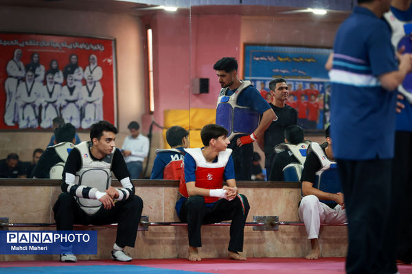 تمرین تیم ملی تکواندو مردان