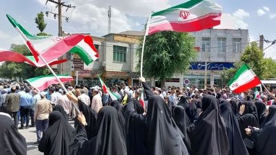 غرورآفرینی مردم شازند با حضور پرشور در راهپیمایی جمعه خشم و نصر