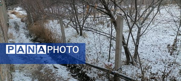 دومین بارش برف پاییزی در شهرزیبای بار نیشابور