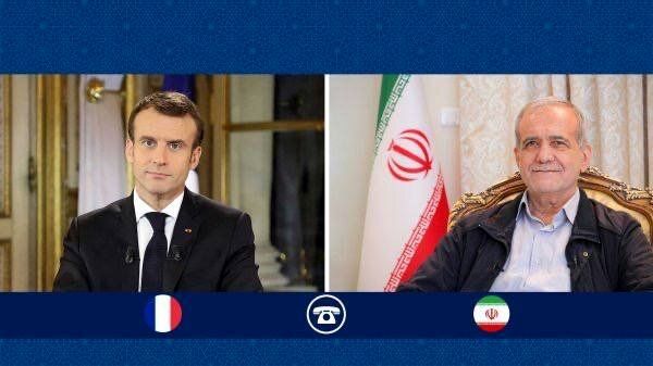 گفت‌وگوی روسای جمهور ایران و فرانسه درباره برجام، جنگ اوکراین و  تحولات غزه و لبنان