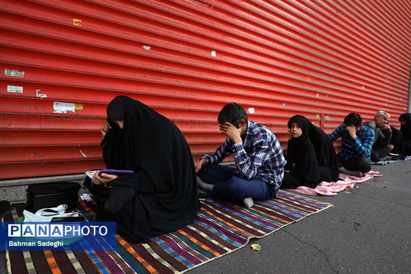 مراسم دعای عرفه در خیابان سعدی