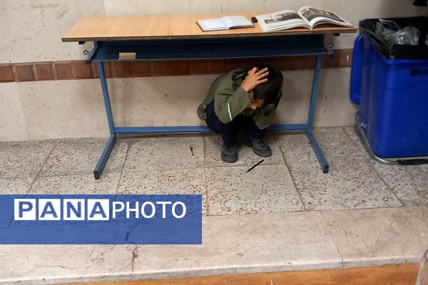 مانور زلزله در مدارس شهرستان ملارد