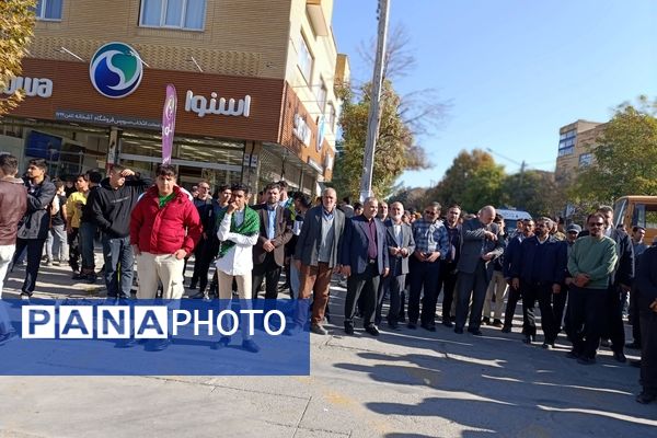 راهپیمایی روز ۱۳ آبان در شهرستان سملقان