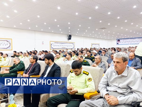  آیین و تکریم فرمانده نیروی انتظامی شهرستان خلیل آباد 