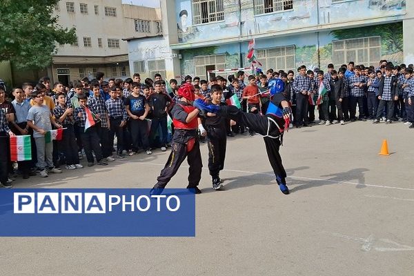 برگزاری المپیاد ورزشی دبیرستان شهیدرجایی یک شهرستان بجنورد 