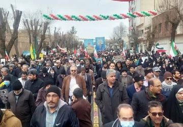 حضور مردم یزدانشهر در راهپیمایی ۲۲بهمن

