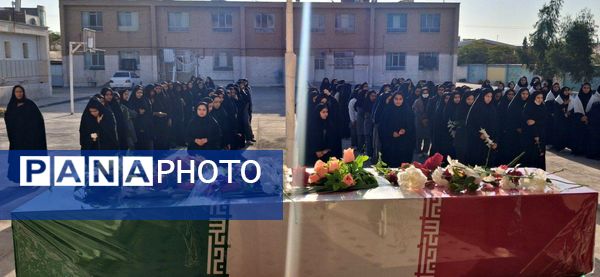 تشییع باشکوه شهید گمنام درسطح مدارس مه ولات