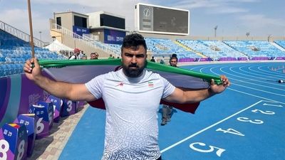 یاسین خسروی درخشان‌تر از همیشه؛ طلای پرتاب وزنه‌ ریاض به ایران رسید
