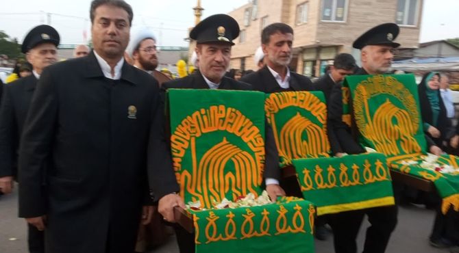 استقبال از خادمان مولای عشق و مهربانی در دبیرستان خدیجه کبری(س) صفاشهر