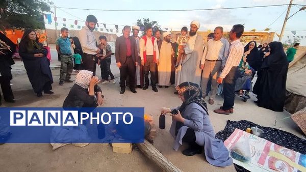 جشن یک کیلومتری عید غدیر در شهرستان بام و صفی آباد 