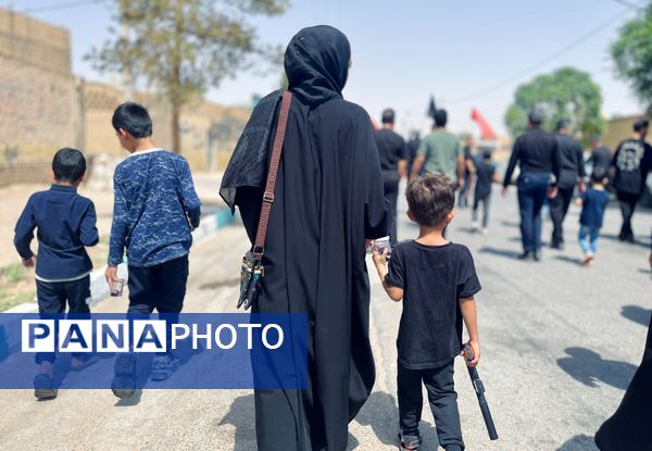 پیاده‌روی جاماندگان اربعین در اشکذر