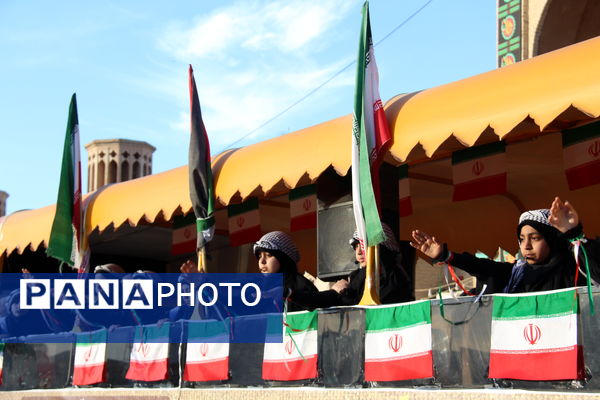 رزمایش اقدار بسیجیان در امیرچخماق یزد