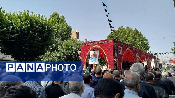حضور باشکوه مردم کرج در مراسم تشییع جمعی از شهدا حمله رژیم صهیونیستی