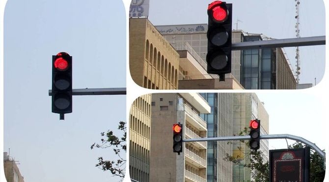 رفع نواقص ۸۴۰ چراغ راهنمایی و رانندگی در تهران