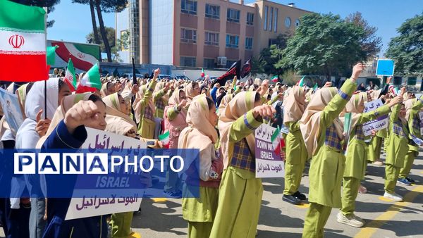 اعلام انزجار دانش‌آموزان ملاردی از رژیم کودک‌کش و جنایتکار صهیونیستی و حمایت از جبهه مقاومت