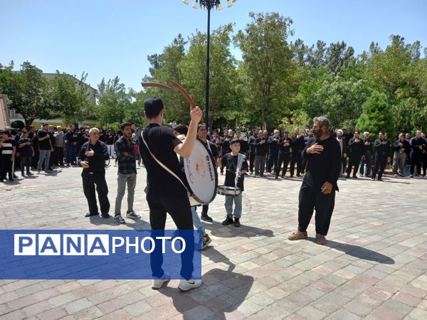 حضور دانش‌آموزان و فرهنگیان تربت‌جامی در عزاداری اربعین حسینی