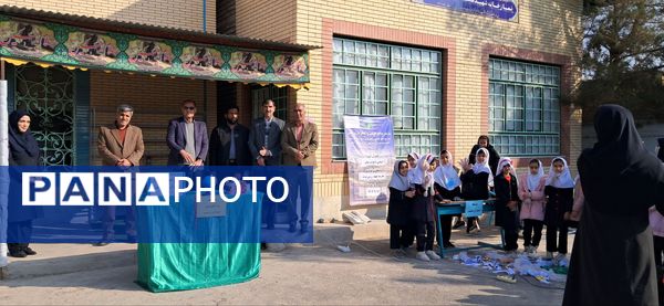 ایستگاه سبز طبیعت در مدرسه شهید رزمی خلیل آباد