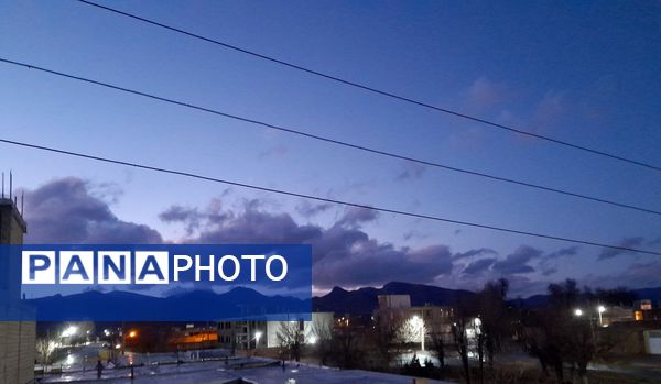 بارش برف و باران در بروجن