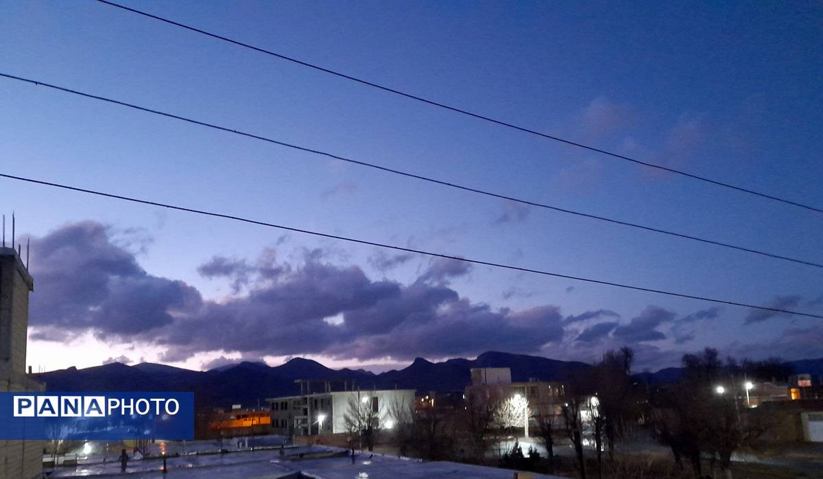 بارش برف و باران در بروجن