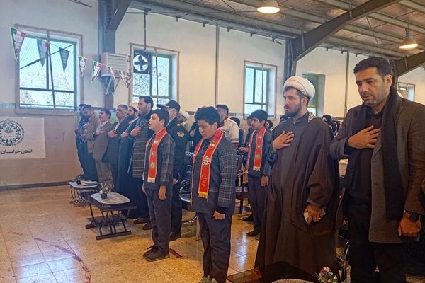 برگزاری مراسم زنگ انقلاب در فاروج