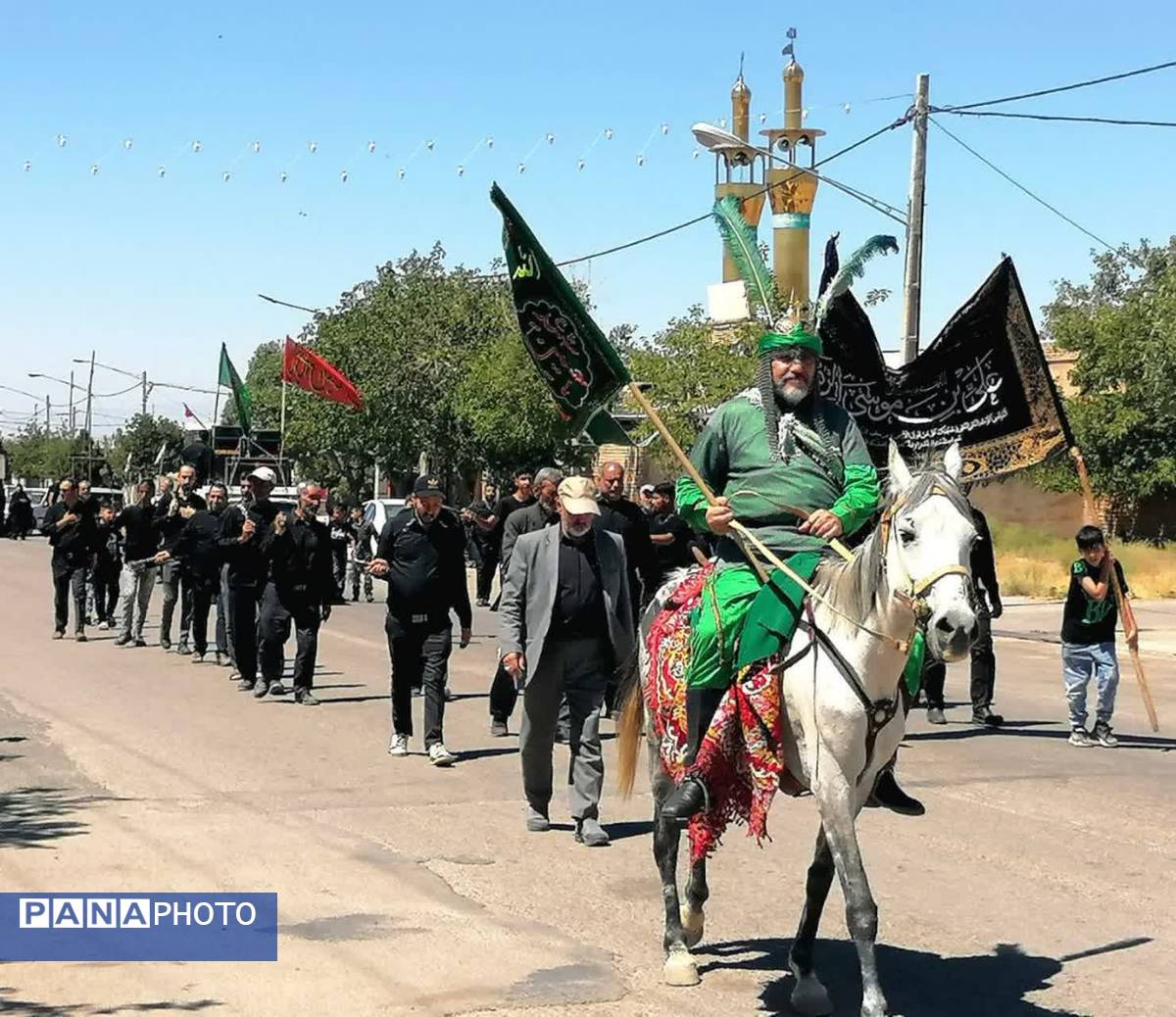 عزاداری روز تاسوعای حسینی در شهرستان بام و صفی آباد
