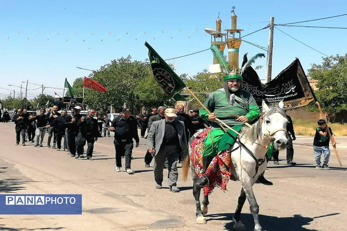 عزاداری روز تاسوعای حسینی در شهرستان بام و صفی آباد