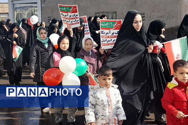 راهپیمایی 22 بهمن در شهر جعفریه قم