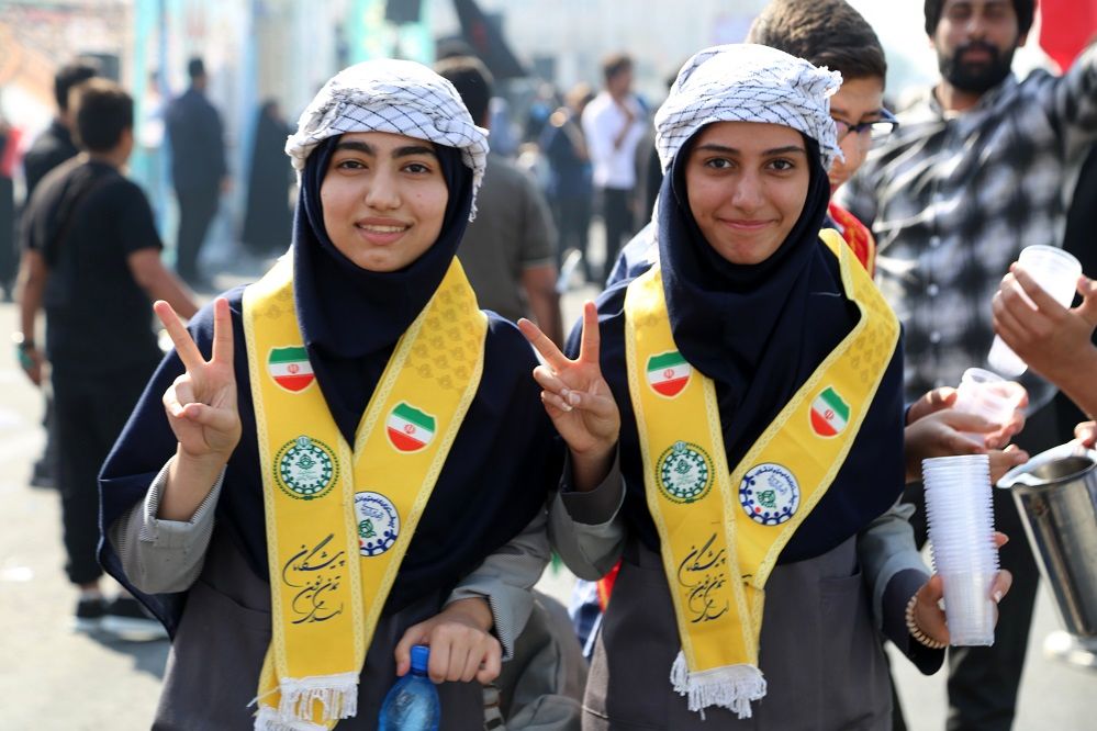 دانش آموزان اهوازی انزجار از استکبار جهانی را در قاب دوربین پانا ثبت کردند