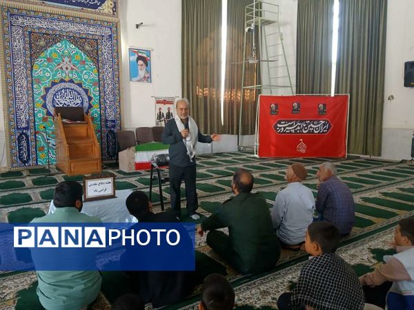 برگزاری یادواره شهدا در مسجد صاحب‌الزمان شهرستان خلیل‌آباد