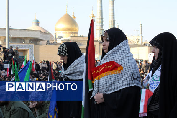 جلوه‌هایی از حضور نوجوانان قمی در رزمایش شکوه اقتدار 