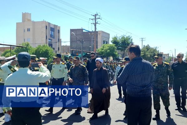 مراسم وداع با شهید امیرحسین مزینی در فریمان