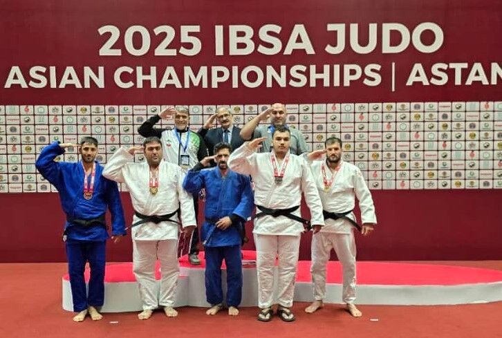 نایب قهرمانی جودوکاران نابینا و کم بینای ایران در آسیا