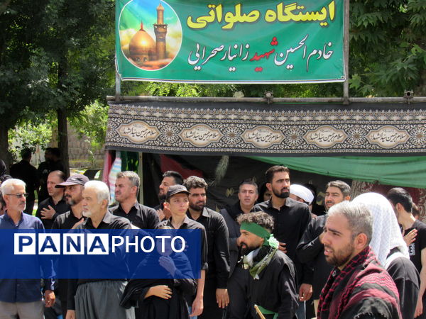 مراسم تاسوعای حسینی در کامیاران 