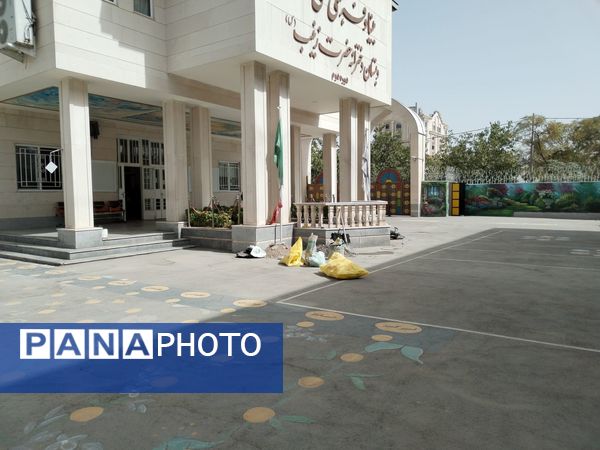 آماده‌سازی دبیرستان مصلی‌نژاد حضرت زهرا(س) برای آغاز سال تحصیلی جدید