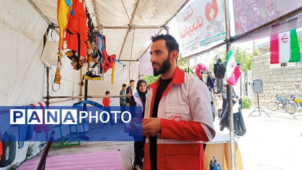 حضور فعال هلال احمر مارگون در نمایشگاه عید غدیر با ارائه خدمات امدادی و آموزشی