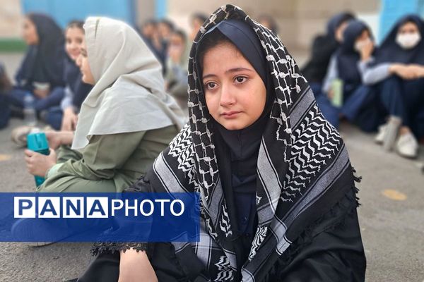پیوند دل‌های دانش‌آموزان شهرقدس در سوگ حضرت زهرا(س)