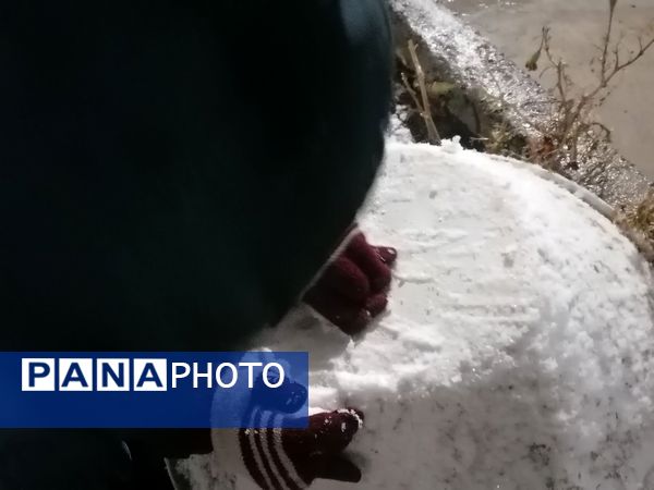 بارش برف پاییزی در شهرزیبای بار نیشابور 